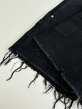 Chrome Hearts High Street Cross Splice Leather Embroidered workwear Cowboy Shorts
