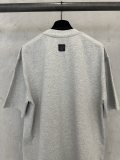 Louis Vuitton 26SS Simple Leather Logo T-shirt Unisex Casual Loose Short Sleeve