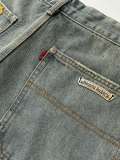 Chrome Hearts High Street Cross Splice Leather Embroidered workwear Cowboy Shorts