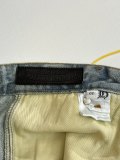 Chrome Hearts High Street Cross Splice Leather Embroidered workwear Cowboy Shorts