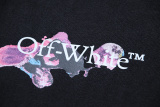 Off White Fashion Watercolor Arrow Printed T-shirt Couple Casual Loose Short Sleeve