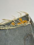 Chrome Hearts High Street Cross Splice Leather Embroidered workwear Cowboy Shorts