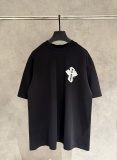 Chrome Hearts New Fashion Patchwork Embroidered T-shirt Couple Casual Loose Short Sleeve