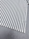 Louis Vuitton 26SS Unisex Fashion Leather Logo Striped Knitted Short Sleeve Polo Shirt