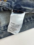 Louis Vuitton Unisex Classic Embossed Logo Casual Versatile Denim Shorts
