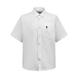 Ami Paris Classic Love Embroidered Short Sleeve Shirt