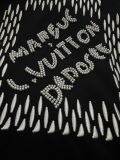 Louis Vuitton 26SS Fashion Embroidered Bead String Logo T-Shirt Couple Casual Loose Short Sleeve