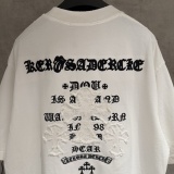 Chrome Hearts New Fashion Embroidered T-shirt Couple Casual Loose Short Sleeve