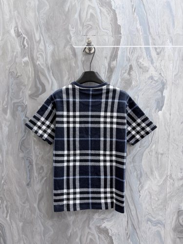 Burberry 26SS Classic Checkered Round Neck Casual Short Sleeve T-shirt