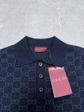 Gucci 26SS Classic Logo Jacquard Casual Short Sleeve Polo Shirt