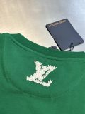 Louis Vuitton Fashion Embroidered Logo Short Sleeve Couple Casual Round Neck T-shirt