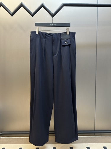 Loewe Unisex Fashion Leather Logo Versatile Casual Pants