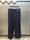 Loewe Unisex Fashion Leather Logo Versatile Casual Pants