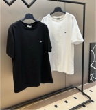 Dior Fashion Simple Embroidered Bee Short Sleeve Couple Casual Round Neck T-shirt