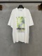 Balenciaga 26SS Fashion Color Coconut Grove Printed T-shirt Couples Casual Oversize Short Sleeve