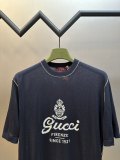 Gucci Fashion Logo Jacquard Round Neck Casual Short Sleeve Knitted Shirt