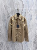 Louis Vuitton Unisex Classic Embroidered Sheepskin Long Sleeve Shirt