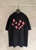 Chrome Hearts New Fashion Embroidered T-shirt Couple Casual Loose Short Sleeve