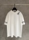 Chrome Hearts New Fashion Embroidered Cross T-shirt Couple Casual Loose Short Sleeve