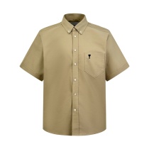 Ami Paris Classic Love Embroidered Short Sleeve Shirt
