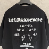 Chrome Hearts New Fashion Embroidered T-shirt Couple Casual Loose Short Sleeve