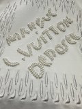 Louis Vuitton 26SS Fashion Embroidered Bead String Logo T-Shirt Couple Casual Loose Short Sleeve