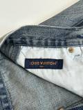 Louis Vuitton Unisex Classic Embossed Logo Casual Versatile Denim Shorts
