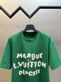 Louis Vuitton Fashion Embroidered Logo Short Sleeve Couple Casual Round Neck T-shirt
