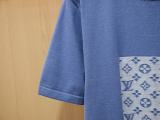 Louis Vuitton Fashion Logo Jacquard Splicing Round Neck Casual Knitted Short Sleeve