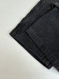 Louis Vuitton Unisex Classic Embossed Logo Casual Versatile Denim Shorts