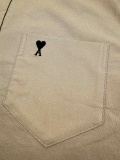 Ami Paris Classic Love Embroidered Short Sleeve Shirt