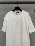 Louis Vuitton 26SS Fashion Embroidered Bead String Logo T-Shirt Couple Casual Loose Short Sleeve