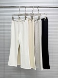 Chanel Women's Fashion Embroidered Logo Drawstring Micro Pull Casual Pants