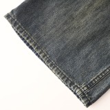 Balenciaga High Street Fashion Patch Embroidered Logo Washed Casual Jeans