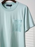 Louis Vuitton Unisex Fashion Versatile Splicing Knitted Shirt Short Sleeve