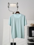 Louis Vuitton Unisex Fashion Versatile Splicing Knitted Shirt Short Sleeve