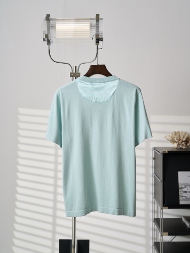 Louis Vuitton Unisex Fashion Versatile Splicing Knitted Shirt Short Sleeve