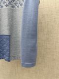 Louis Vuitton Fashion Splicing Short Sleeve Round Neck Knitted Shirt Set