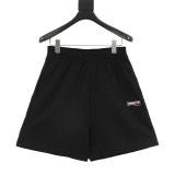 Balenciaga Classic Cola Embroidered Logo Casual Loose Shorts
