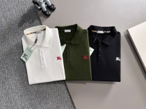 Burberry 26SS Unisex Classic Embroidered War Horse Casual Short Sleeve Polo Shirt
