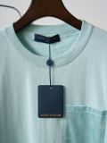 Louis Vuitton Unisex Fashion Versatile Splicing Knitted Shirt Short Sleeve