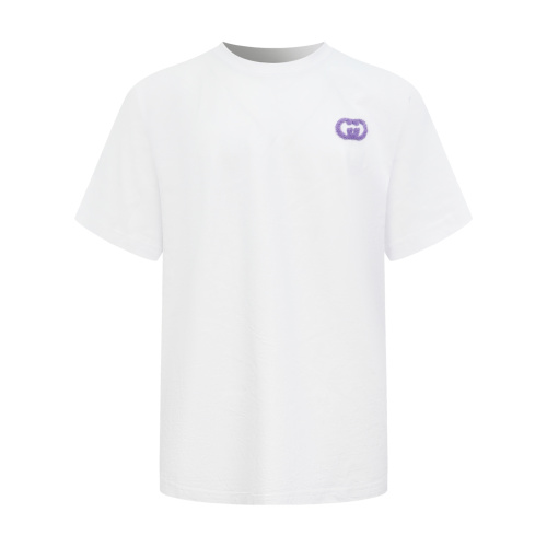 Gucci Fashion Toothbrush Embroidery GG Short Sleeve Couple Casual Versatile T-shirt