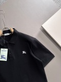 Burberry 26SS Unisex Classic Embroidered War Horse Casual Short Sleeve Polo Shirt