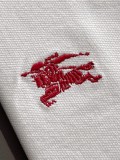 Burberry 26SS Unisex Classic Embroidered War Horse Casual Short Sleeve Polo Shirt