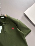 Burberry 26SS Unisex Classic Embroidered War Horse Casual Short Sleeve Polo Shirt