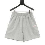 Balenciaga Classic Cola Embroidered Logo Casual Loose Shorts