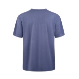 Dior Fashion Color Blocked Logo Jacquard Round Neck Short Sleeve Knitted Shirt