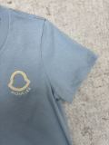 Moncler Fashion Embroidered Logo Round Neck Short Sleeve Women's Casual Versatile T-shirt