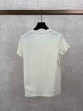 Moncler Fashion Embroidered Logo Round Neck Short Sleeve Women's Casual Versatile T-shirt