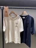 Ami Paris Fashion Crochet Love Short Sleeve Couple Casual Versatile T-shirt